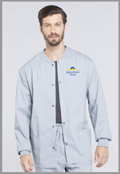 2115- Cherokee Workwear Mens  Professional Snap Front Jacket 